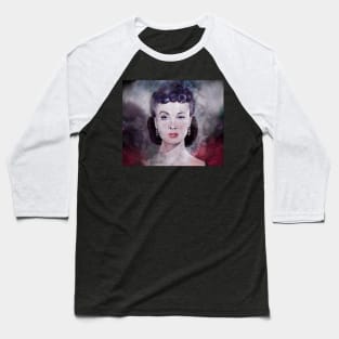 Scarlett O'Hara Watercolor Gone with the Wind Baseball T-Shirt